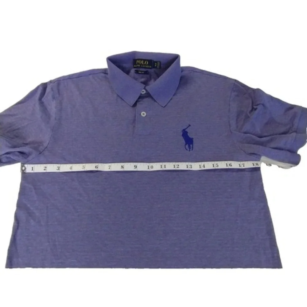 Polo Ralph Lauren‎ Golf Shirt Pro Fit Purple Large Logo Short Sleeve Mens Small